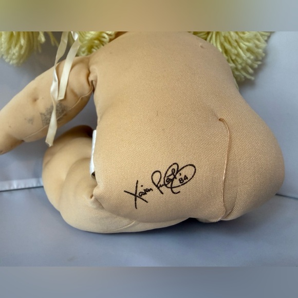 Vintage 1980’s Cabbage Patch Kid Jesmar Spain Lemon Double Pony Blue Eyes HM2 - Picture 13 of 15